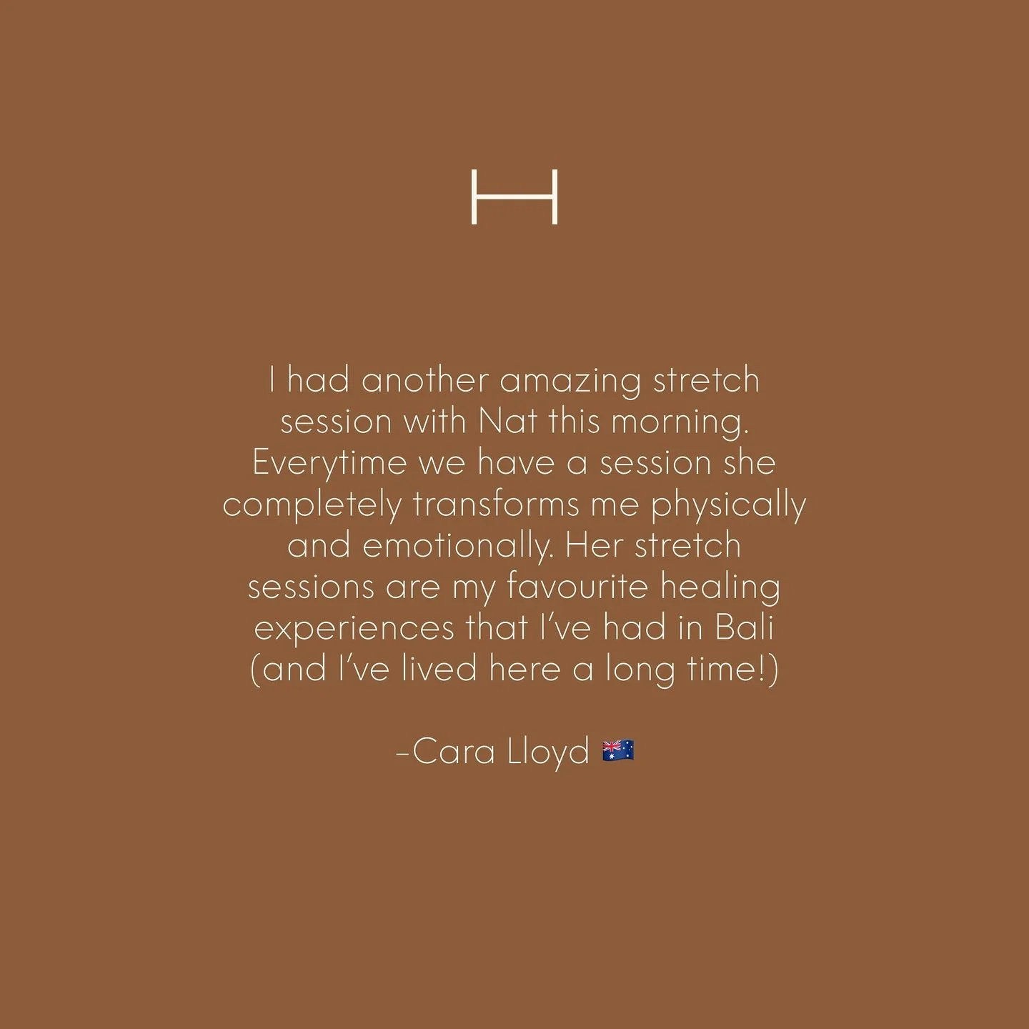 Healing happens when you give your body space to open ~