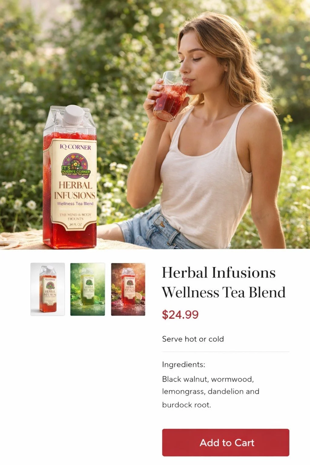 Herbal Infused Wellness Tea