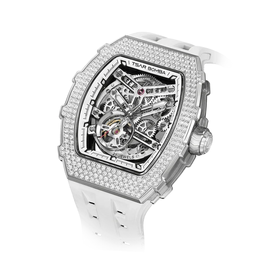 Elemental-Cubic Zirconia Automatic Watch