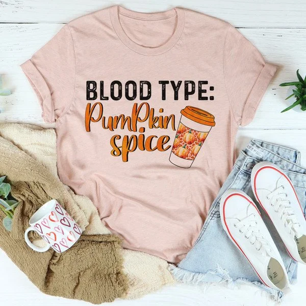 Blood Type Pumpkin Spice Tee