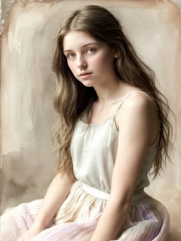 soft with muted color palette and a blend of realistic and impressionistic artwork