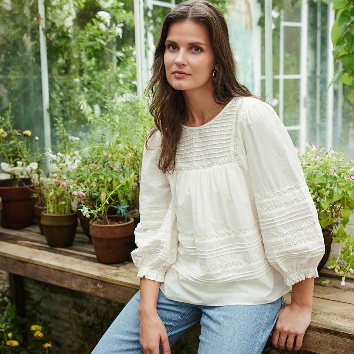 Dawn Blouse in Off White