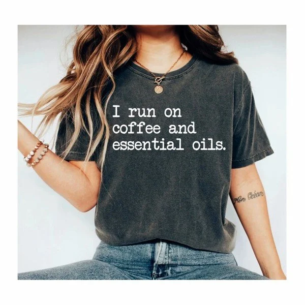 T-shirt coffee and essential oils