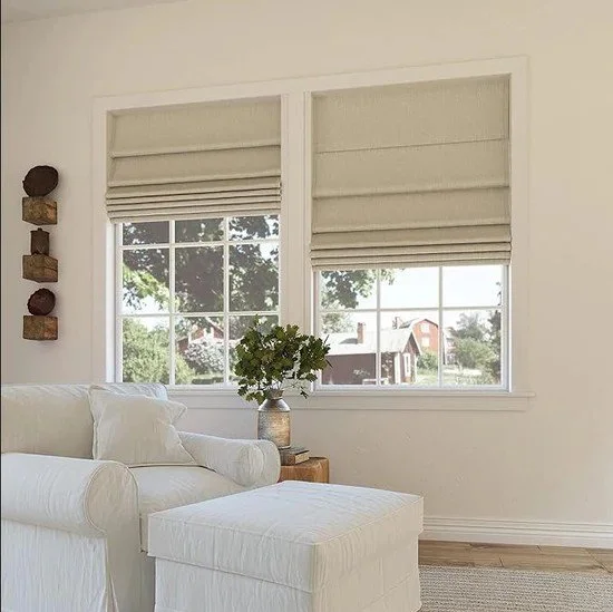 Custom Blackout Roman Shades