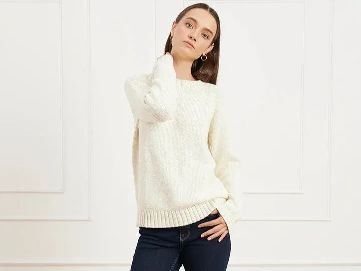 Aspen Crewneck in Oat Milk