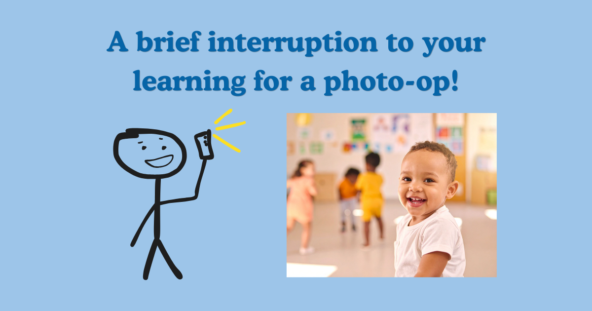 A Brief Interruption to Your Learning for a Photo-Op!