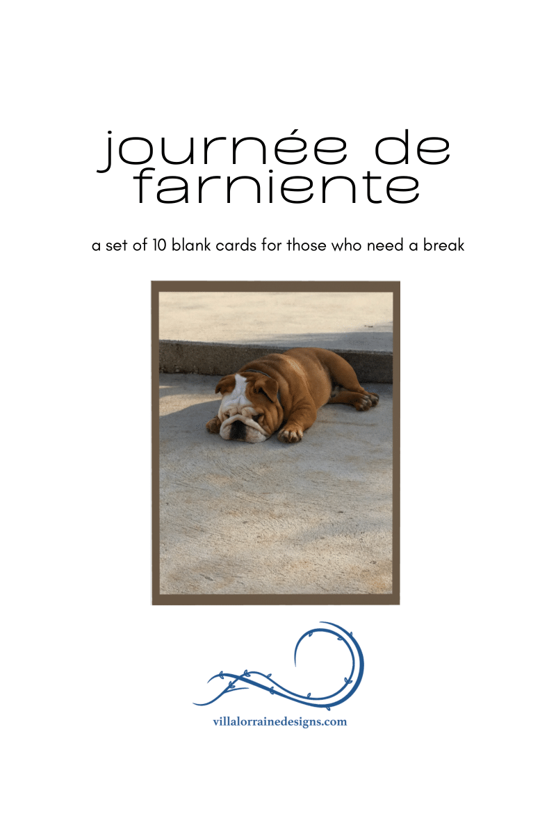 "Journée De Farniente" (10-Card Set)