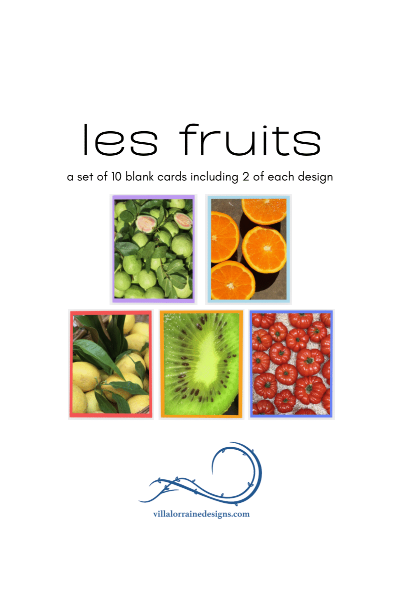 "Les Fruits" (10-Card Set)