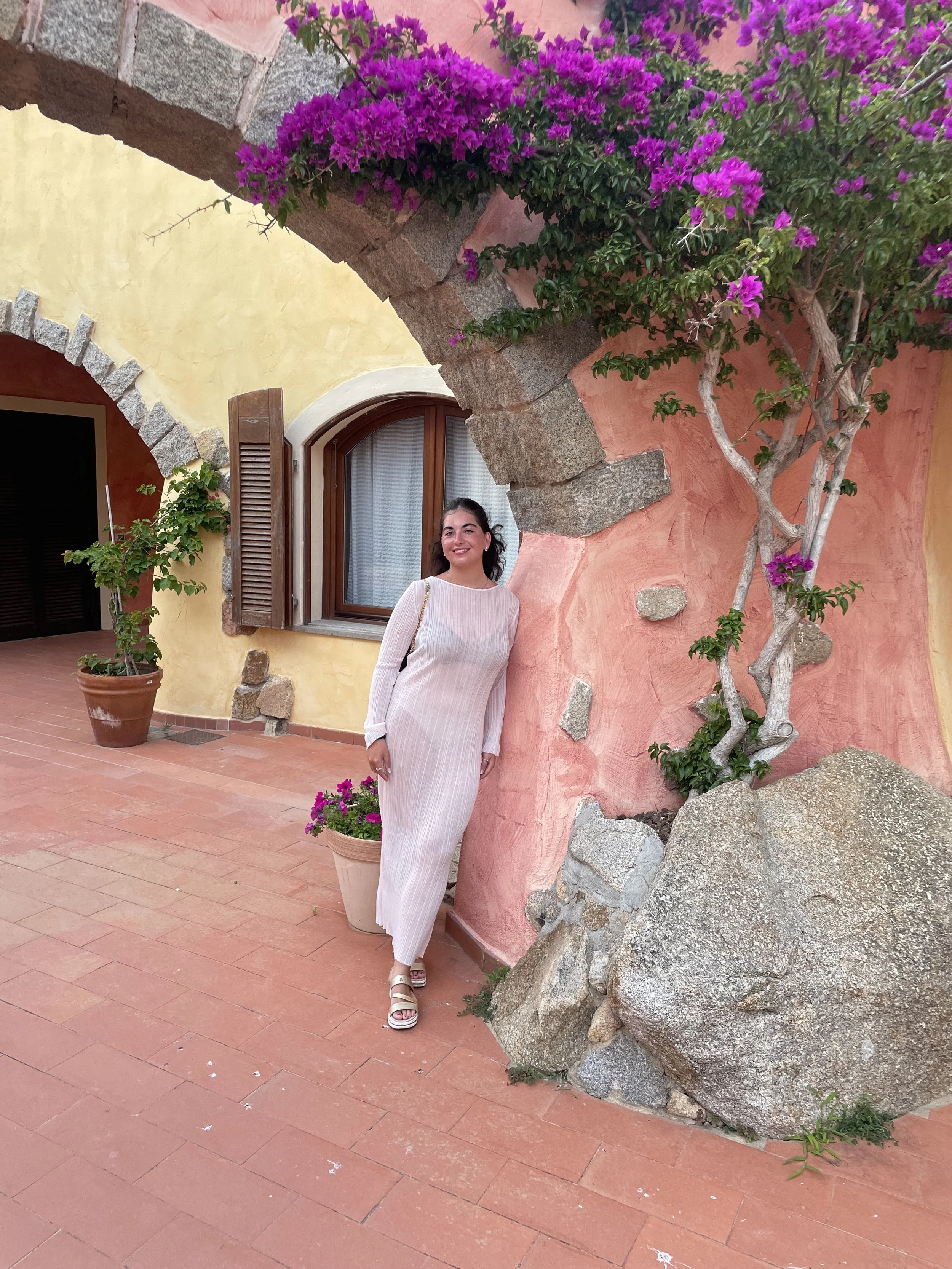 flowers and pink outfit sardenia mediterranean .jpg