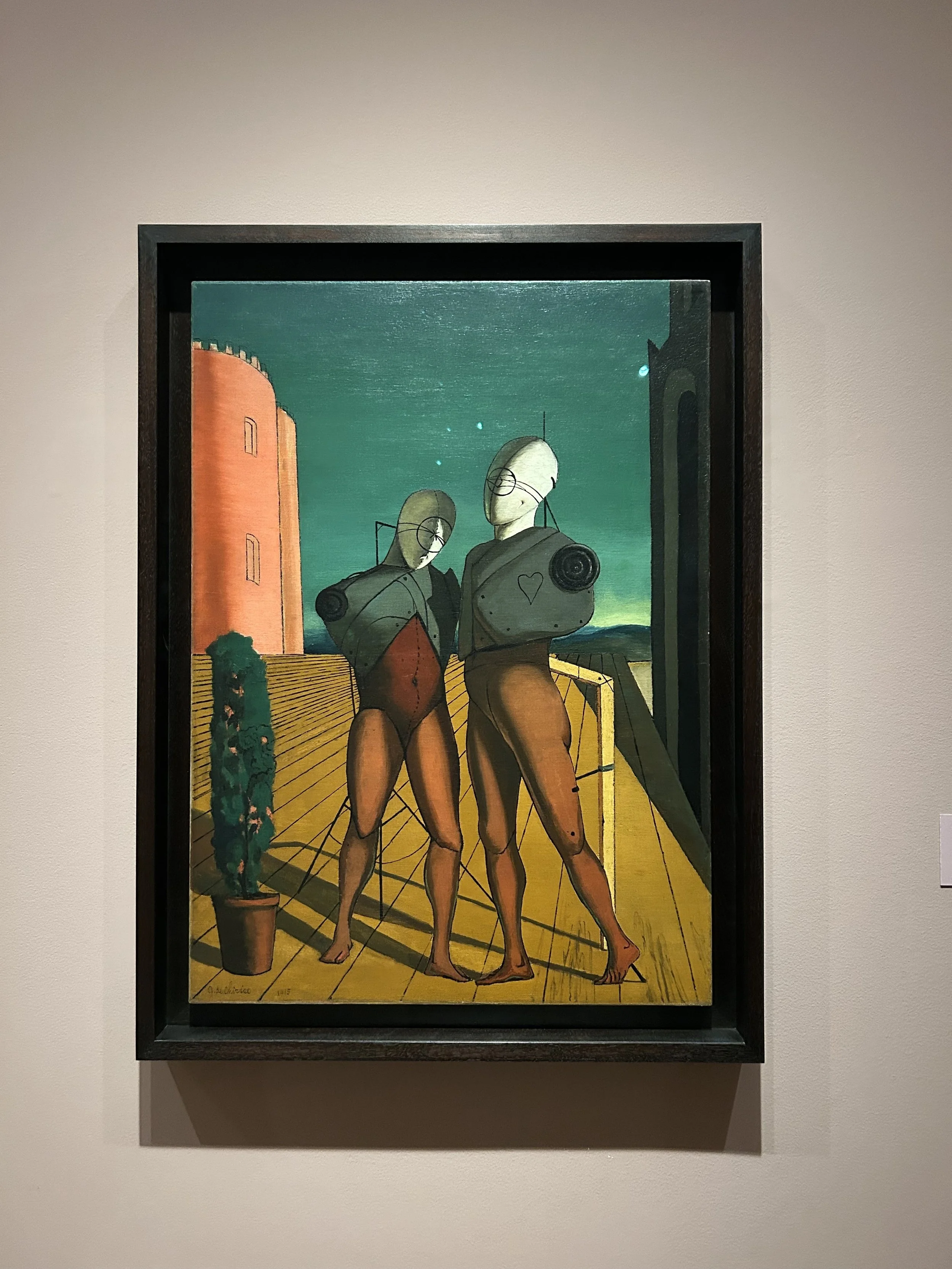 The duo (The models of the red tower) Giorgio de Chirico, 1915