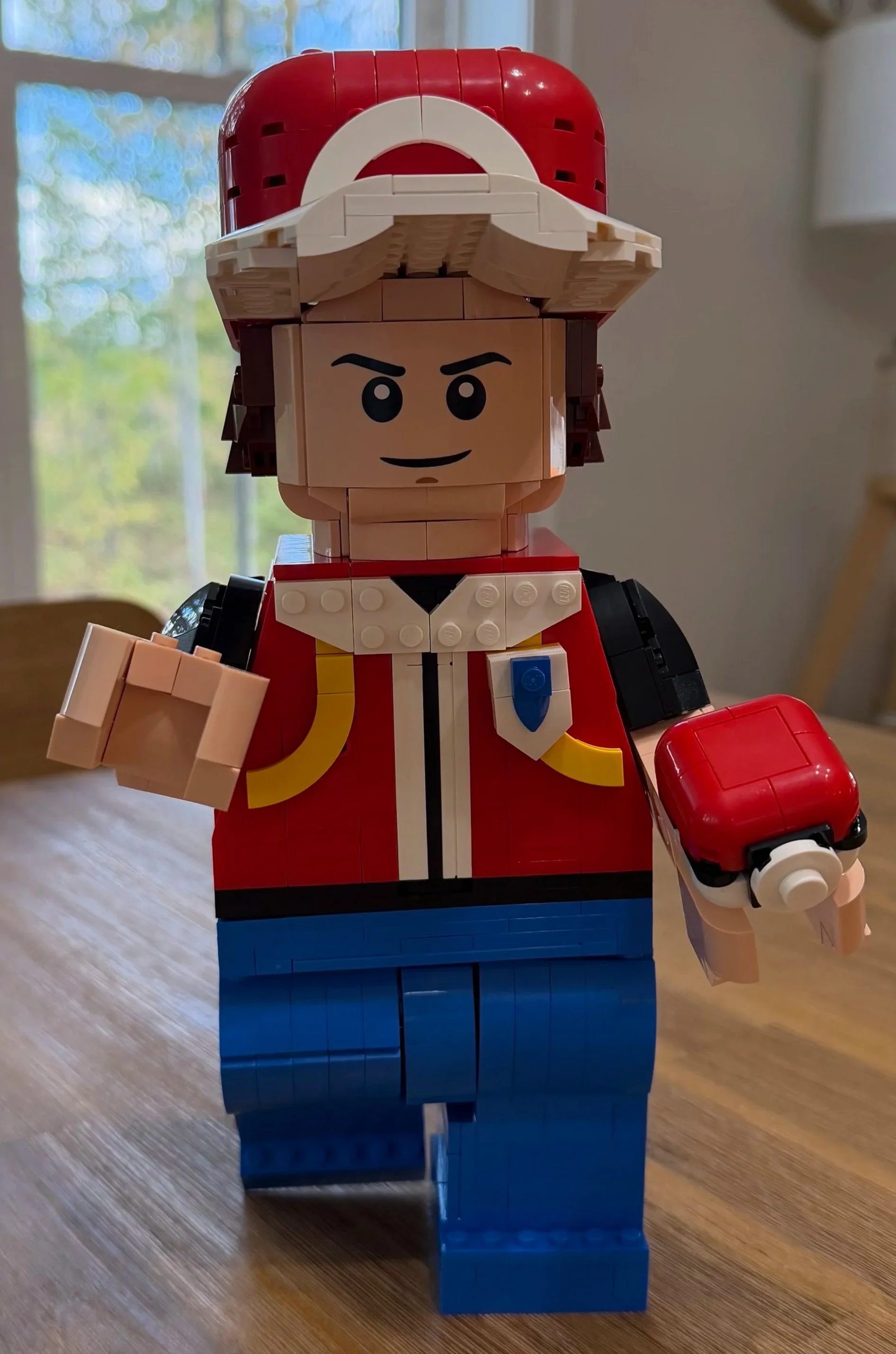 LEGO Pokémon Up-Scaled Red Minifigure 40868 Build Review