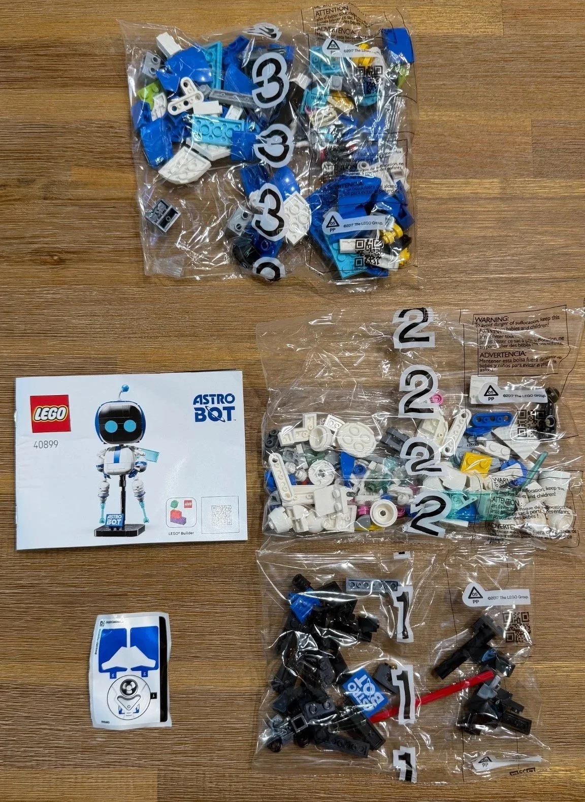 Setup, before assembly
