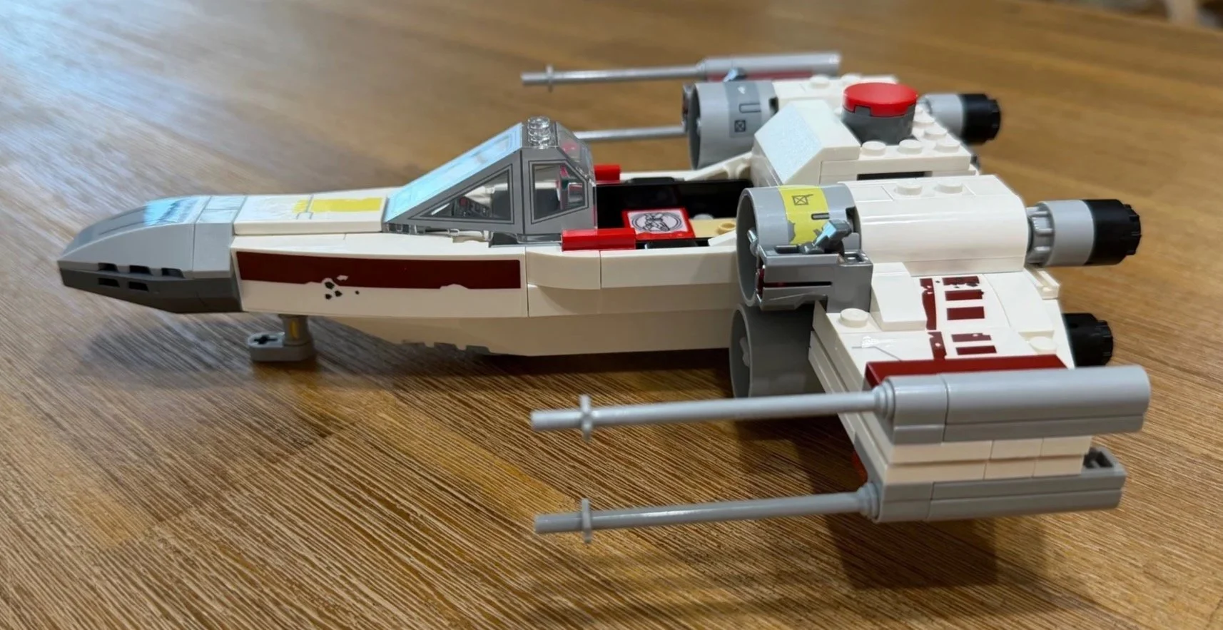 Bag 7: completed X-wing, before full-scene arrangement