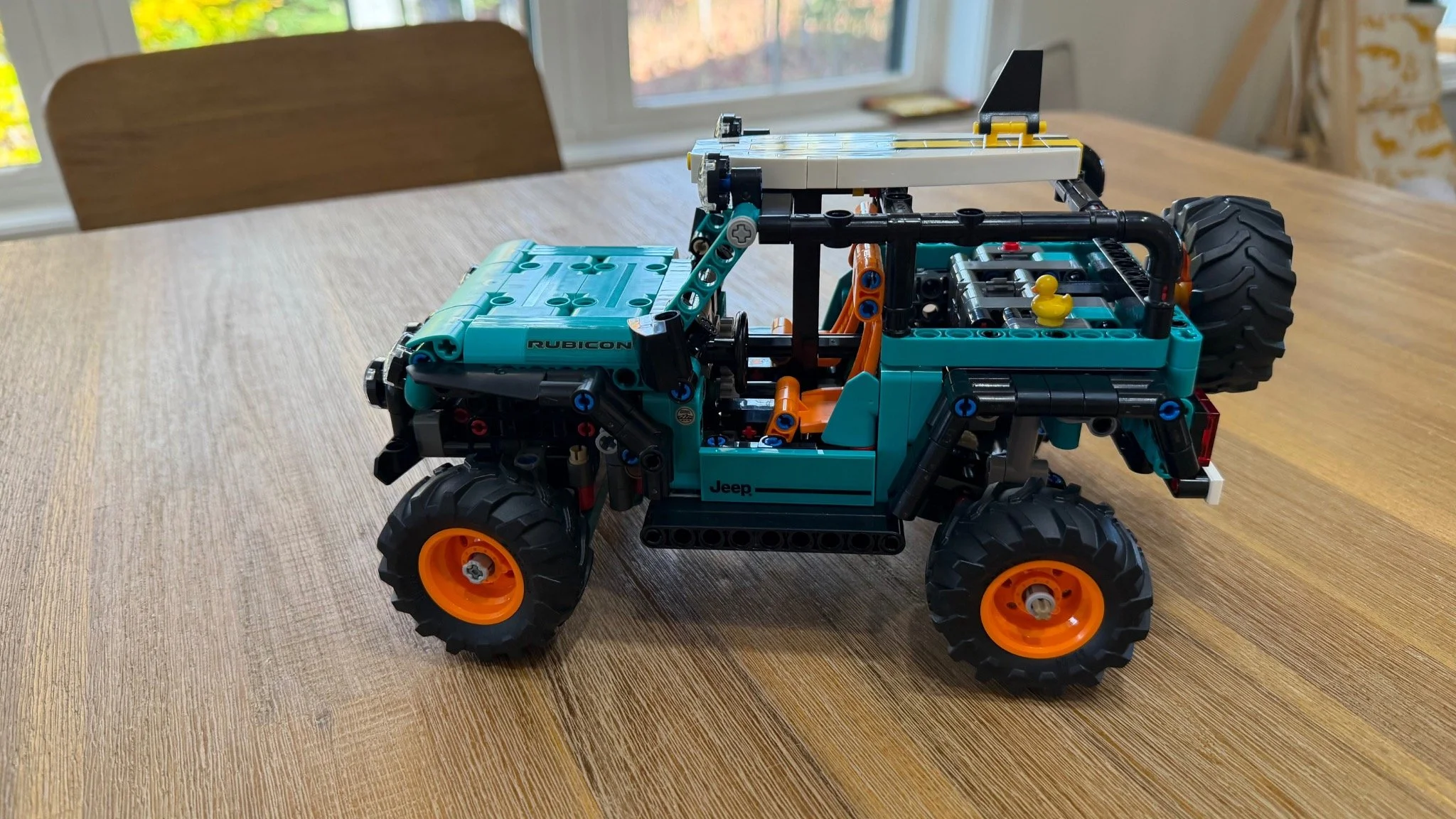 Completed model, side profile