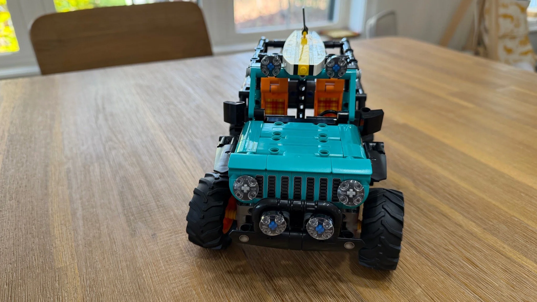 Completed model, front view
