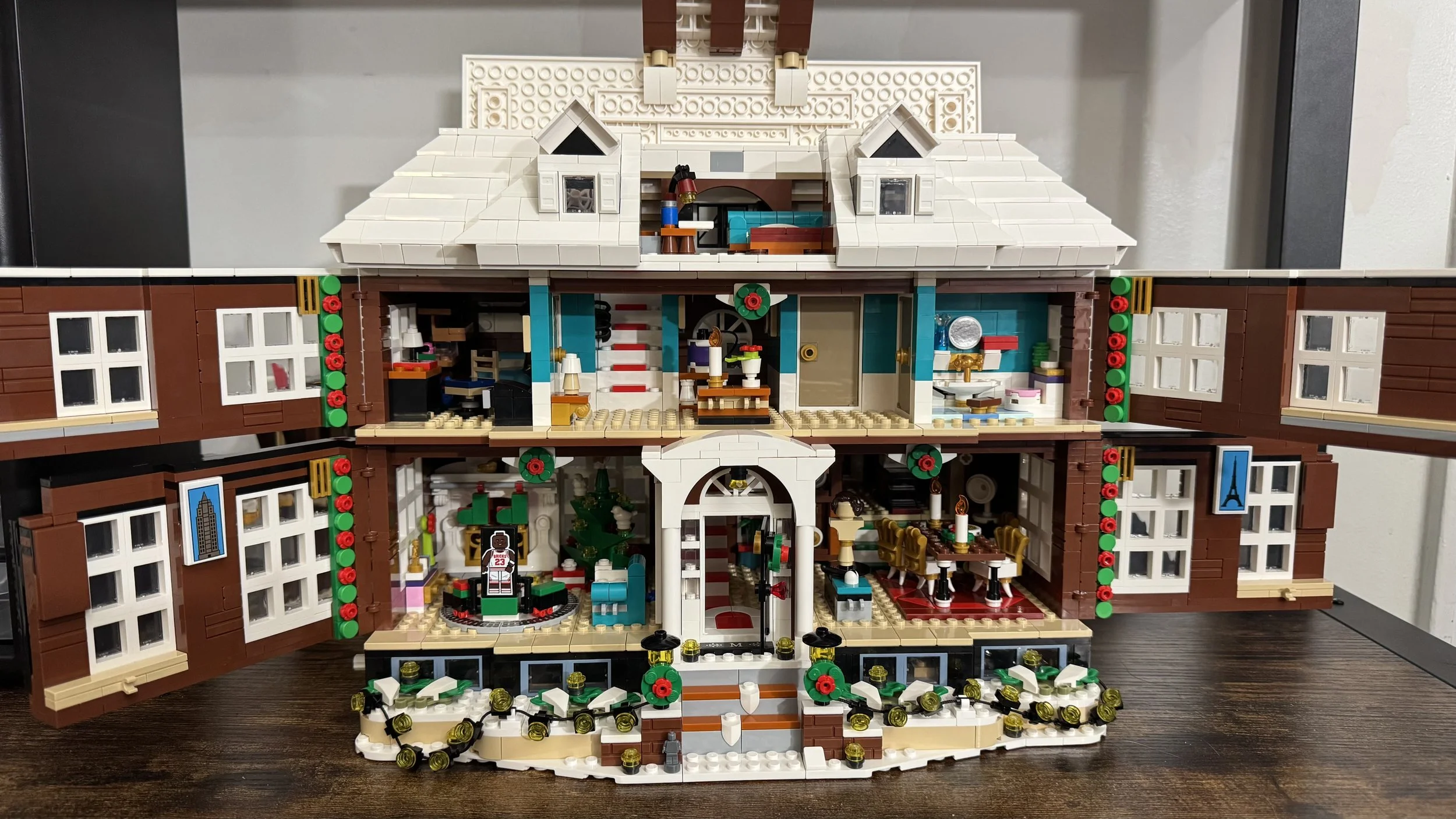 LEGO Home Alone set #21330 fully assembled and decorated — professional LEGO new set assembly service by The Bricksmith