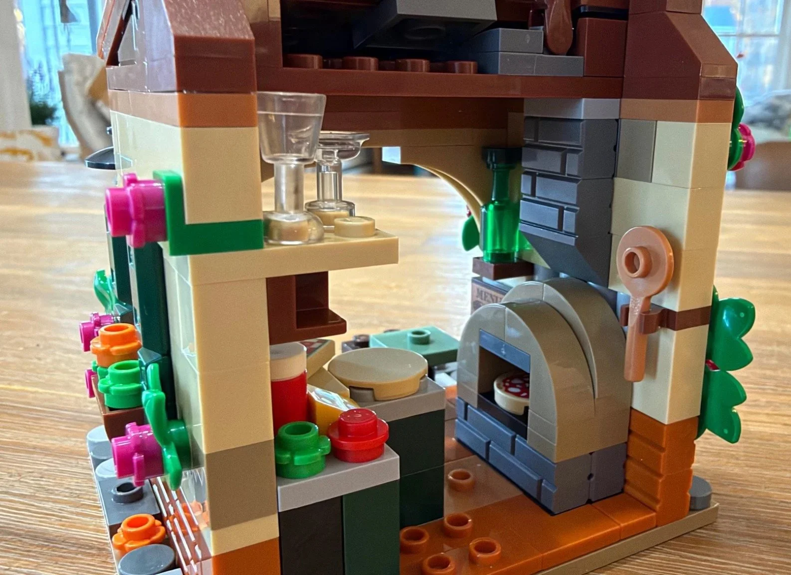 Same completed stage: kitchen detail