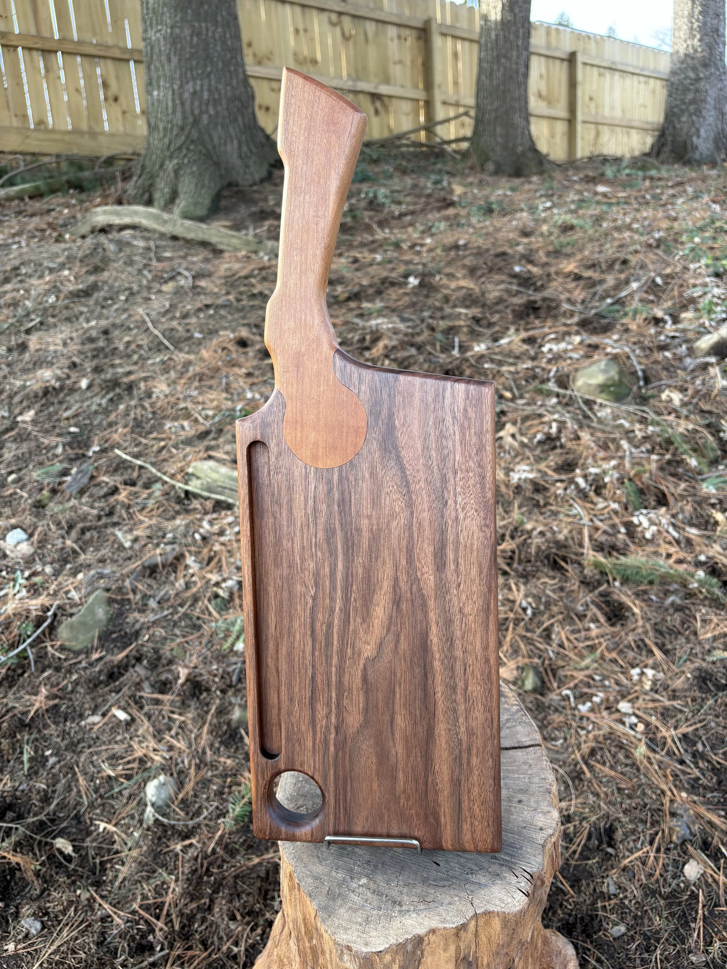 Cleaver Cutting Board (Walnut & Cherry)