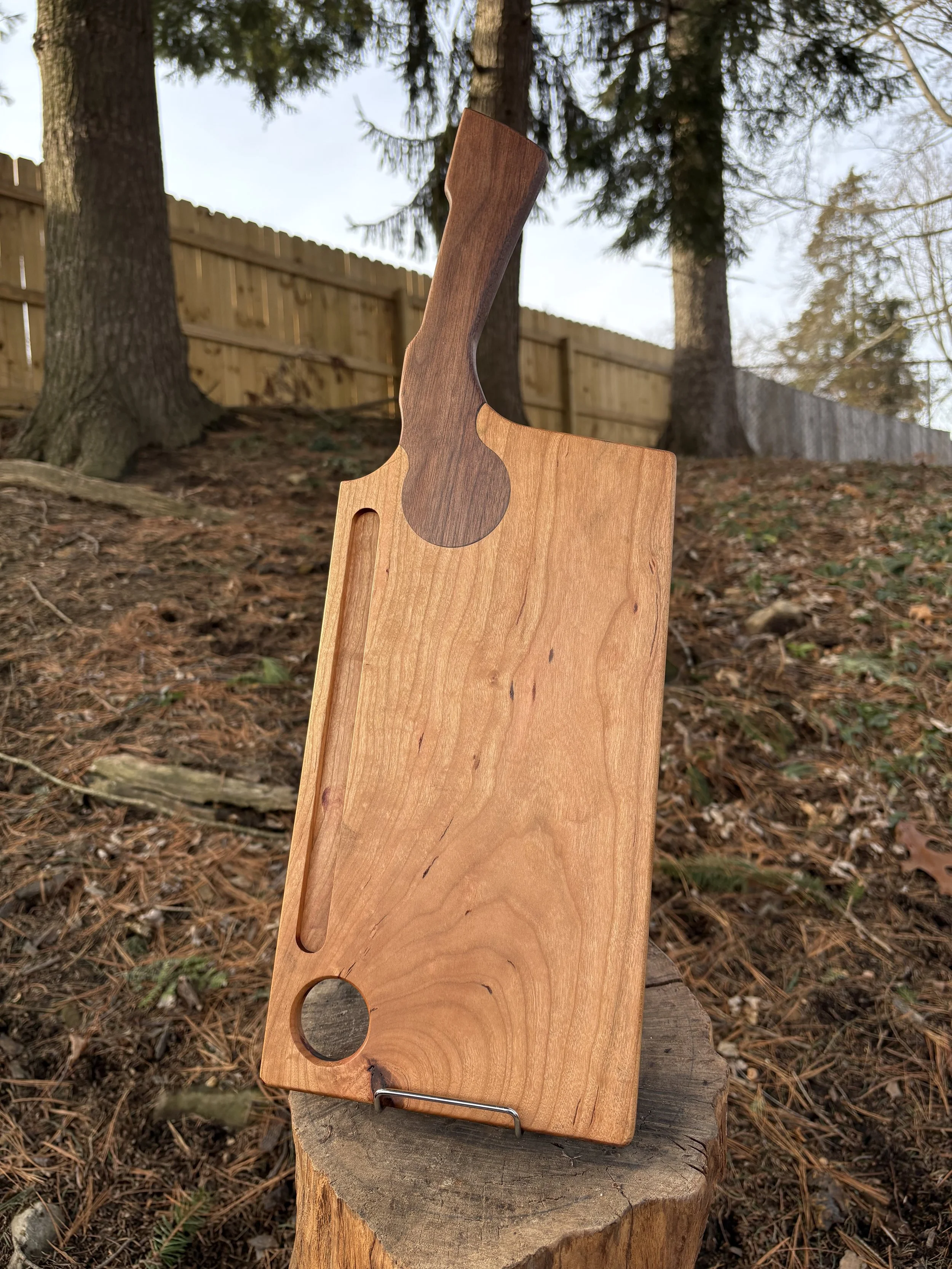 Cleaver Cutting Board (Cherry & Walnut)