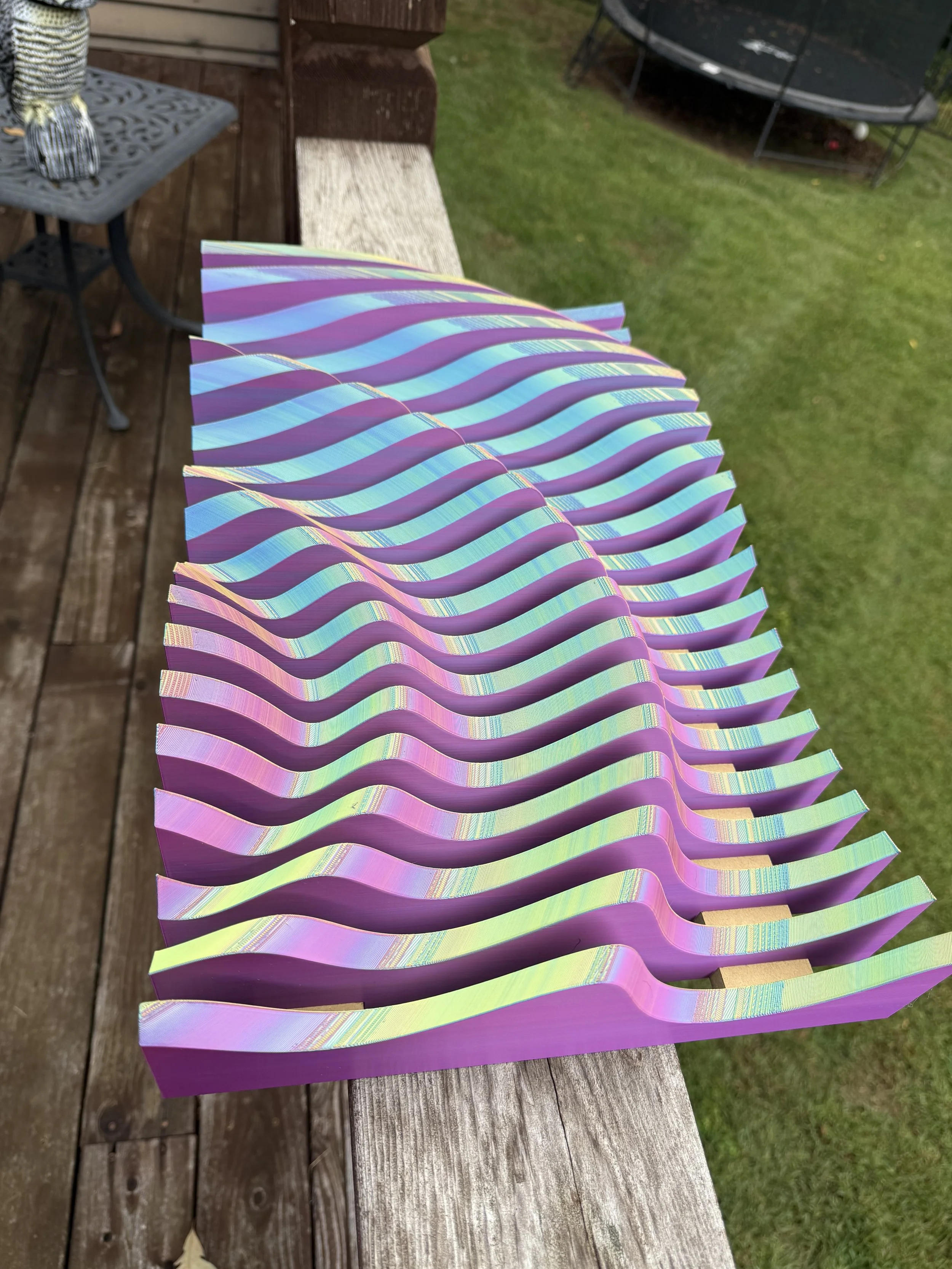 Parametric Waves – Sculptural Wall Art