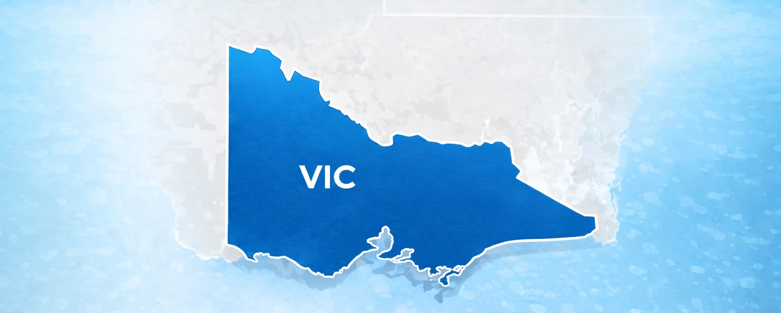 Map of Victoria and border NSW service area