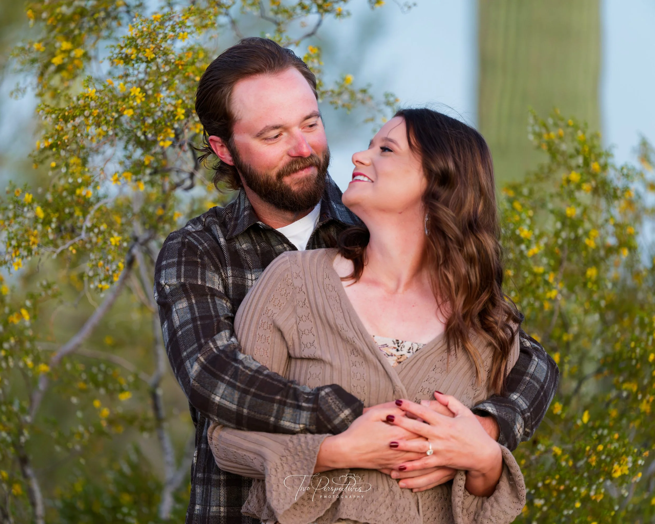 Couple Portrait Saguaro National Park Tucson AZ