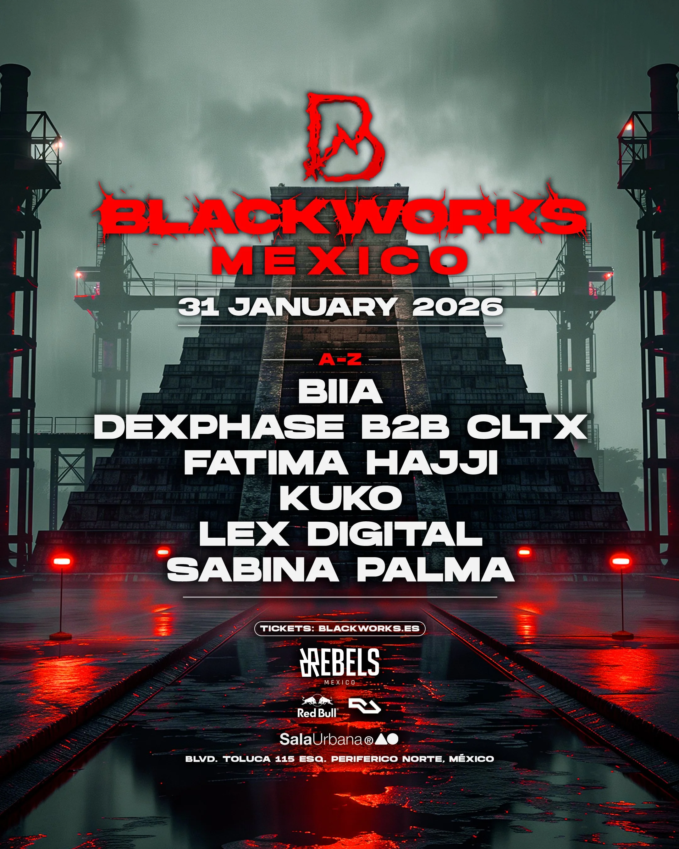Blackworks México 2026: el hard techno europeo aterriza con fuerza en la CDMX