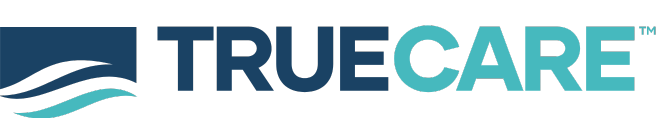TrueCare logo with stylized wave symbol