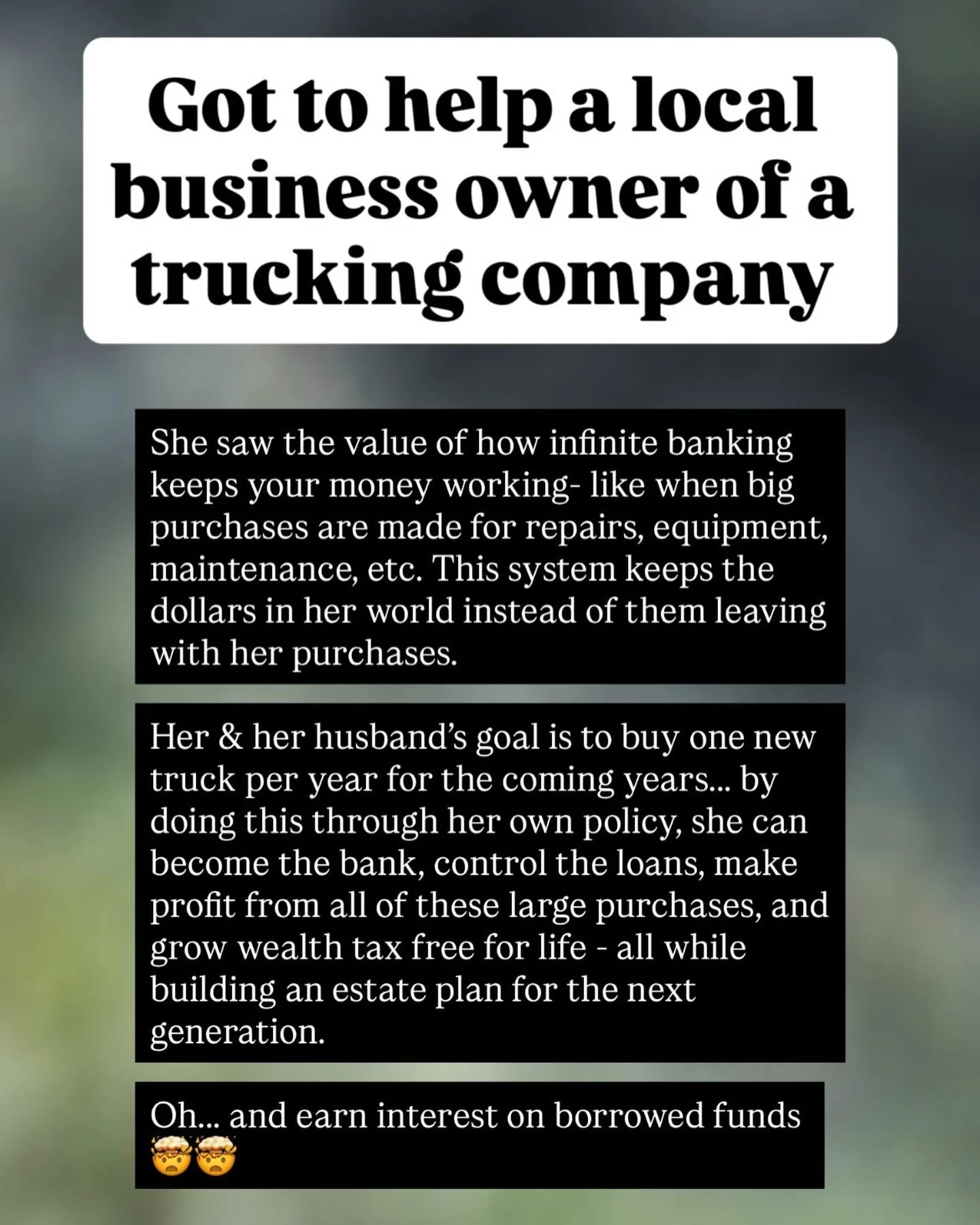 Helped a local business owner of a trucking company. Honored to do what I do.