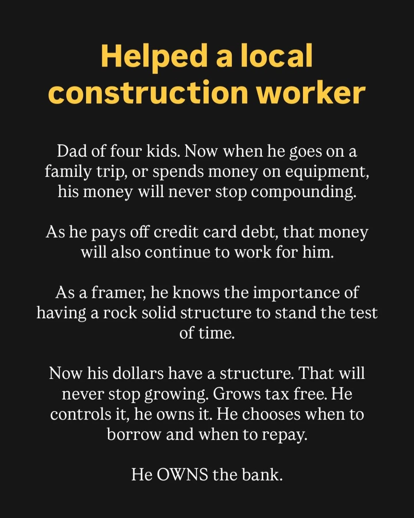 If you need a system like this to work for you, send me a dm that says STRUCTURE. And I&rsquo;ll explain how it works