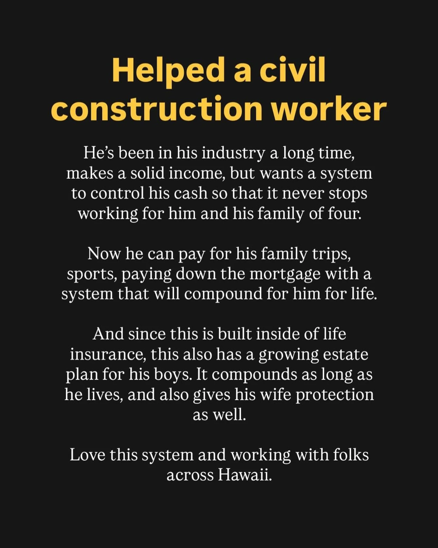 Love this system. If you want to become your own bank, send me a DM.