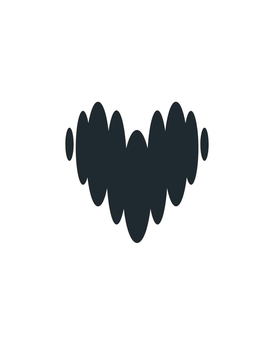 Fuzzy heart icon