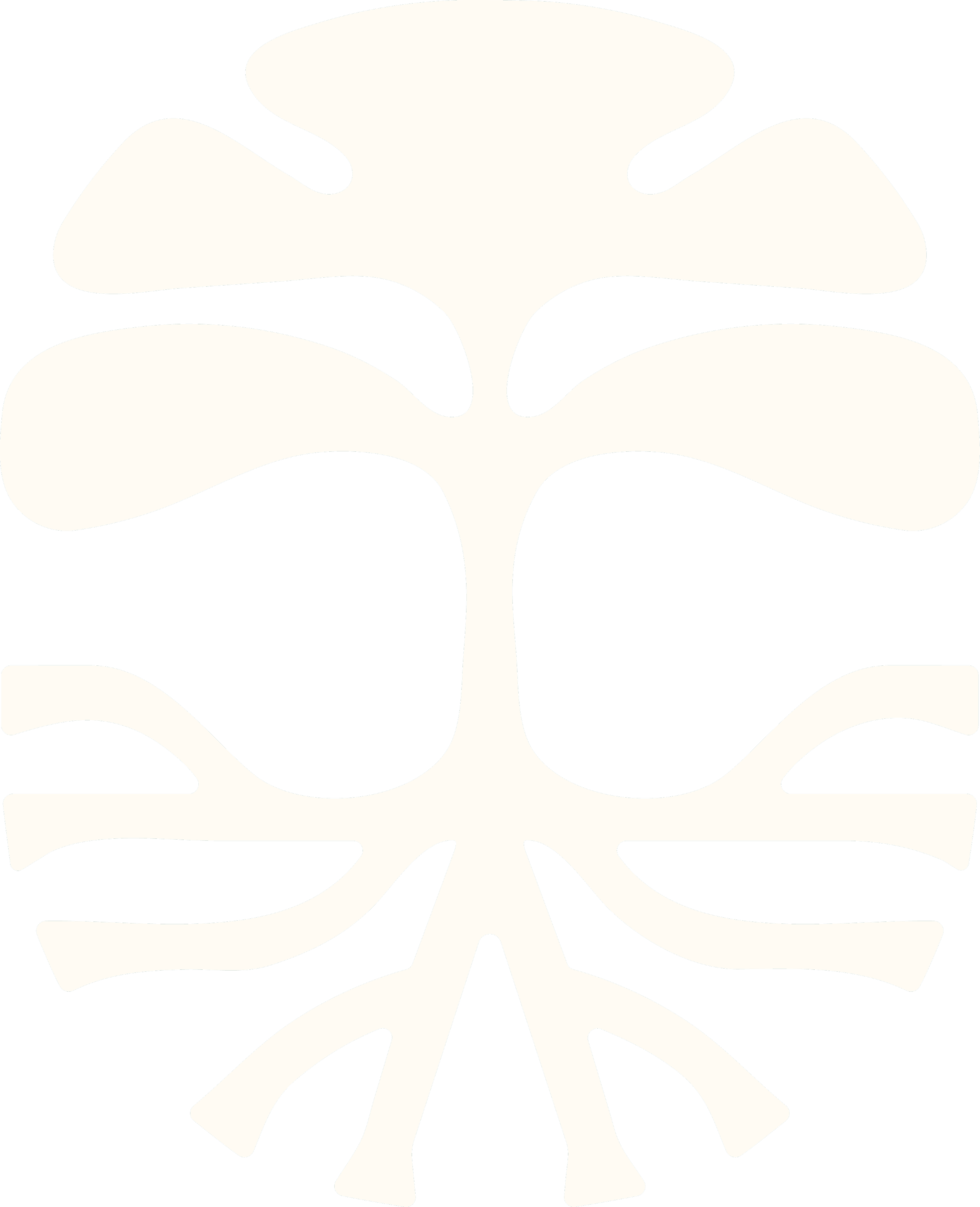 A stylized, high-contrast graphic of a human skull viewed from the front.