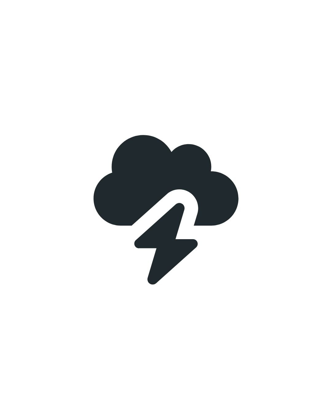 Thunderstorm Cloud Icon