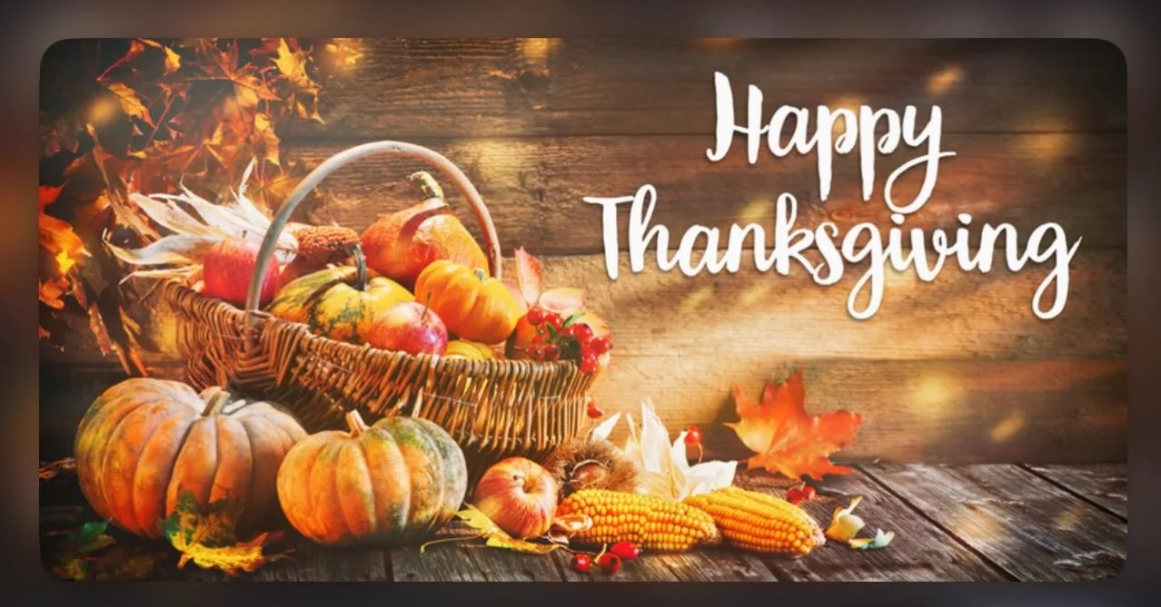 Happy Thanksgiving to you and your family! Thank you for being part of our business. We are open tomorrow from 10&ndash;2, stop by anytime!