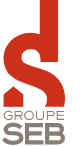 Flore Cassin Executive coach's past client Logo with a red stylized letter 'S' and the text 'GROUPE SEB' underneath