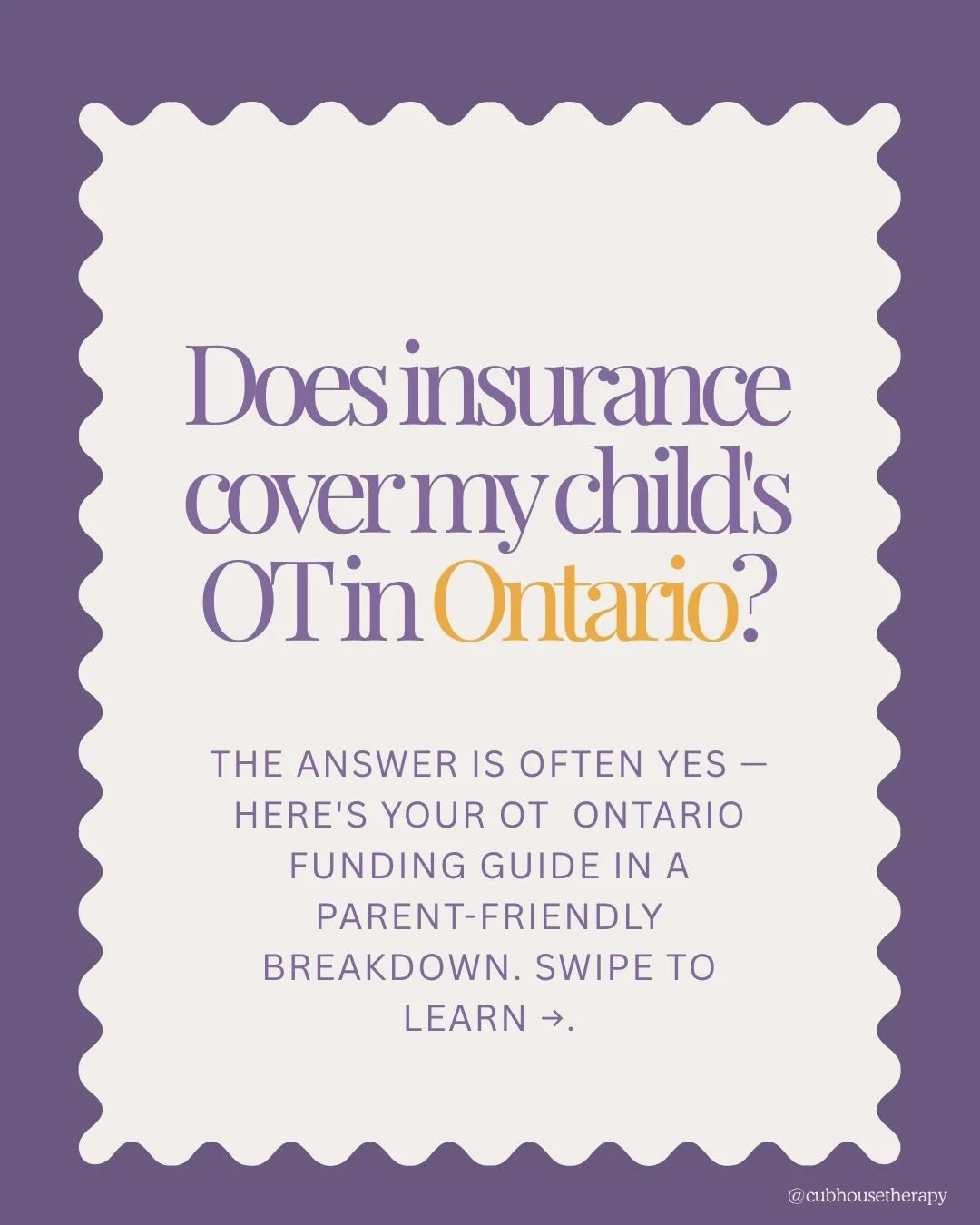 If you've been told your child needs OT and then left to figure out how to pay for it yourself, this one's for you!

Because that moment when you finally get answers about your child, and then immediately hit a wall trying to access support ... is ex