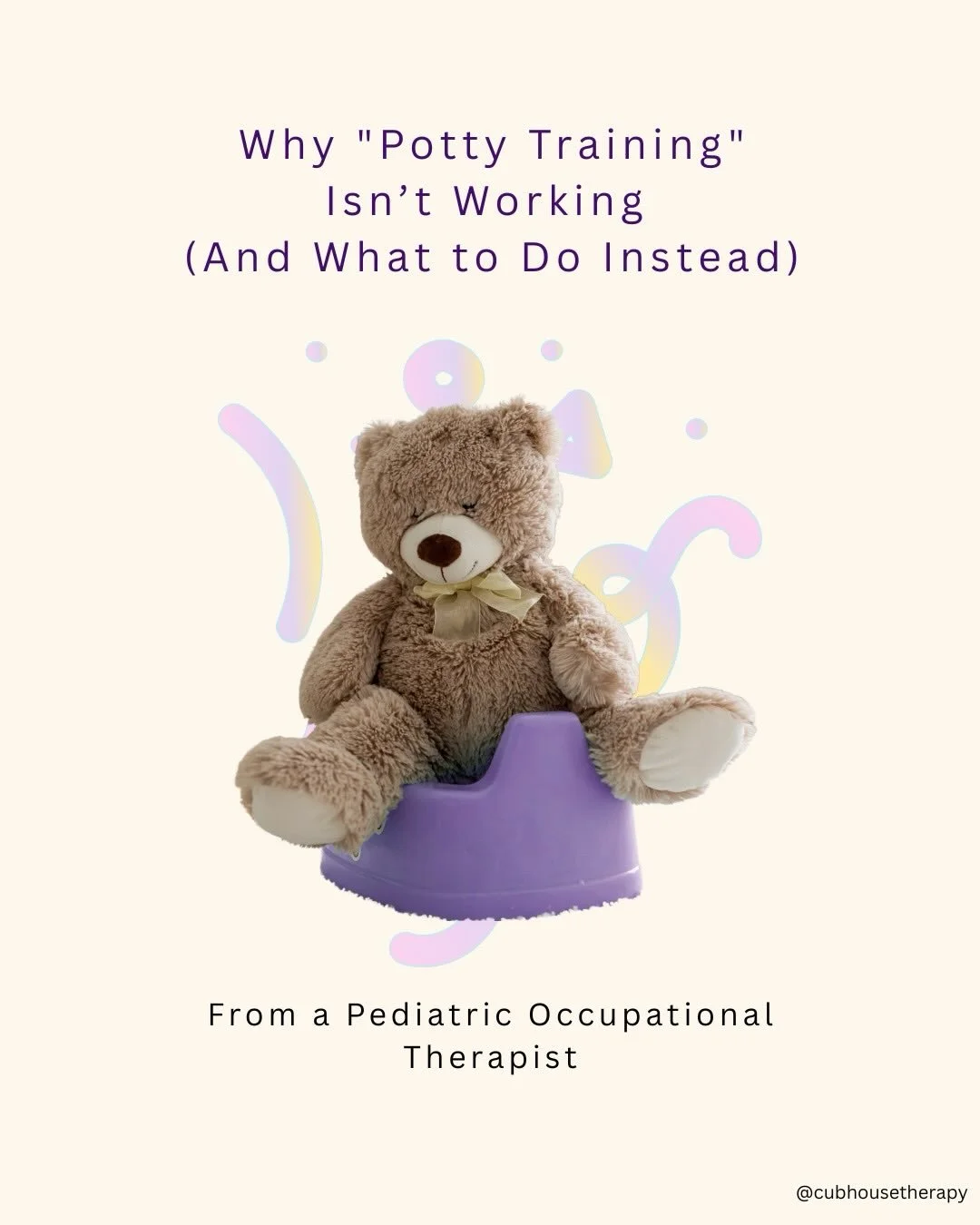 Toileting isn&rsquo;t just a "milestone", it&rsquo;s a massive sensory and interoceptive task.

Did you know if a child is in a stress response, their brain can deprioritize the signals from their bladder and gut? You can&rsquo;t "trai
