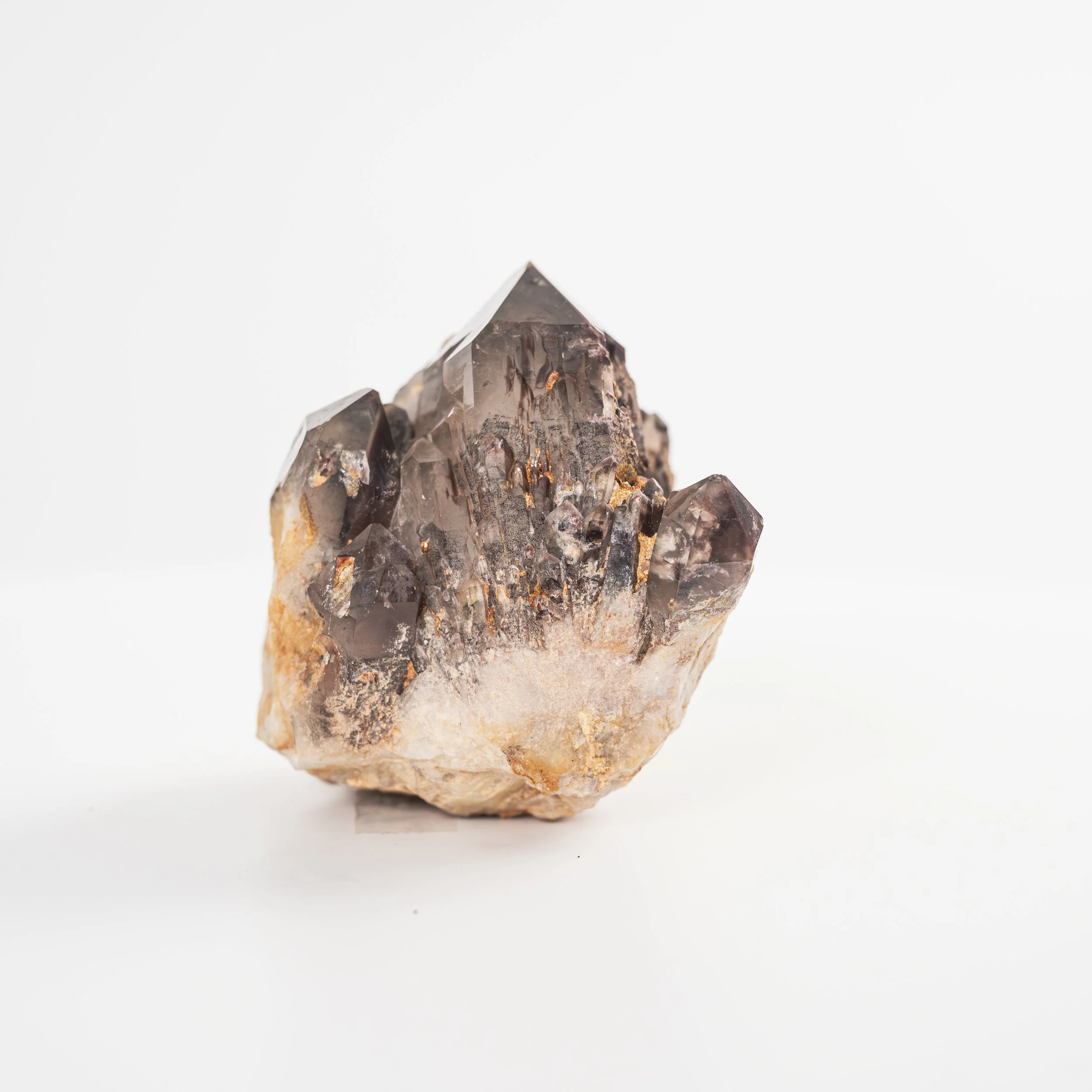 Natural Red Hematoid Quartz Cluster