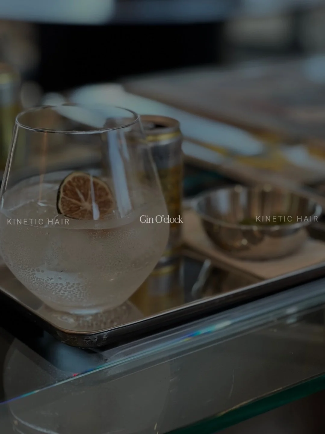 Adults! Cheeky G&amp;T (with lots of ice&hellip;😏) served with snacks, all complimentary alongside your hair appointment? Yes. 

We got you. See you soon x 

#ginandtonic #fourpillarsgin #melbournehairstylists #salonmenu