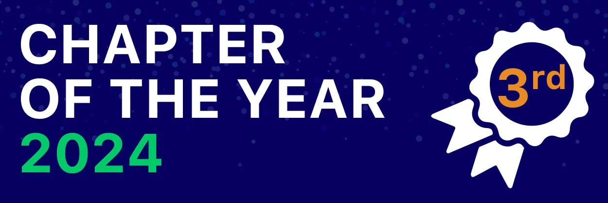 3rd place award for Chapter of the Year for 2024