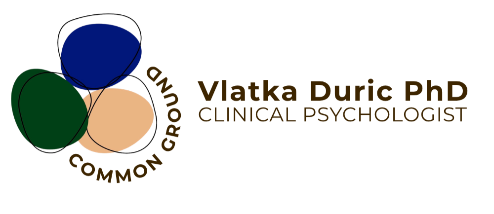 Common Ground Clinical Psychology | Vlatka Duric PhD | Clinical Psychologist | Therapy for Adults | Couples Therapy | Supervision | Online, Australia
