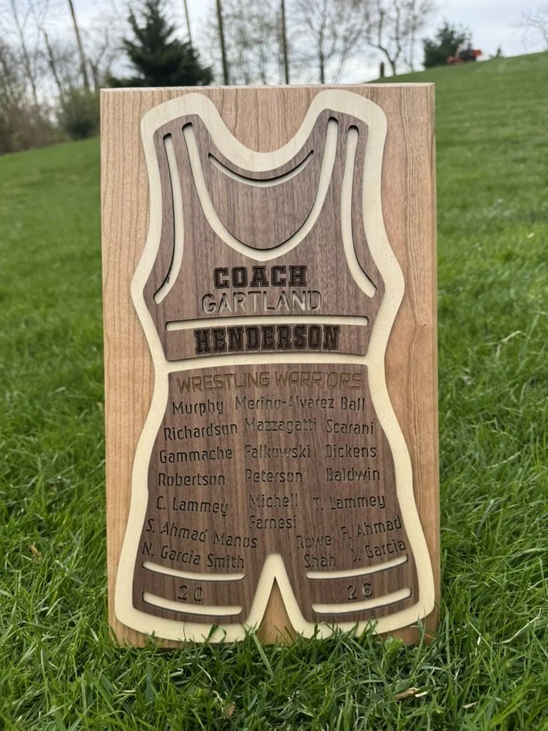 From the Bench: Cherry Wood Trophies for Henderson Wrestling Warriors
