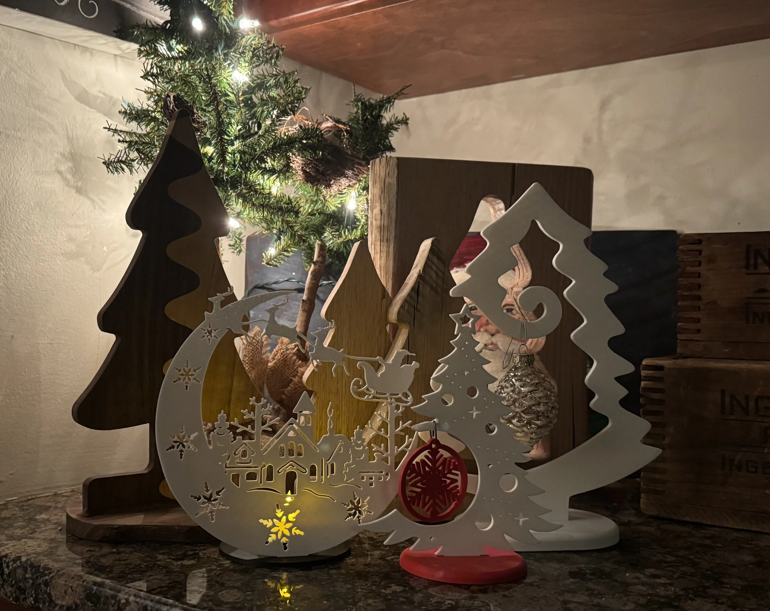 Assortment of Hand Made Christmas Decorations