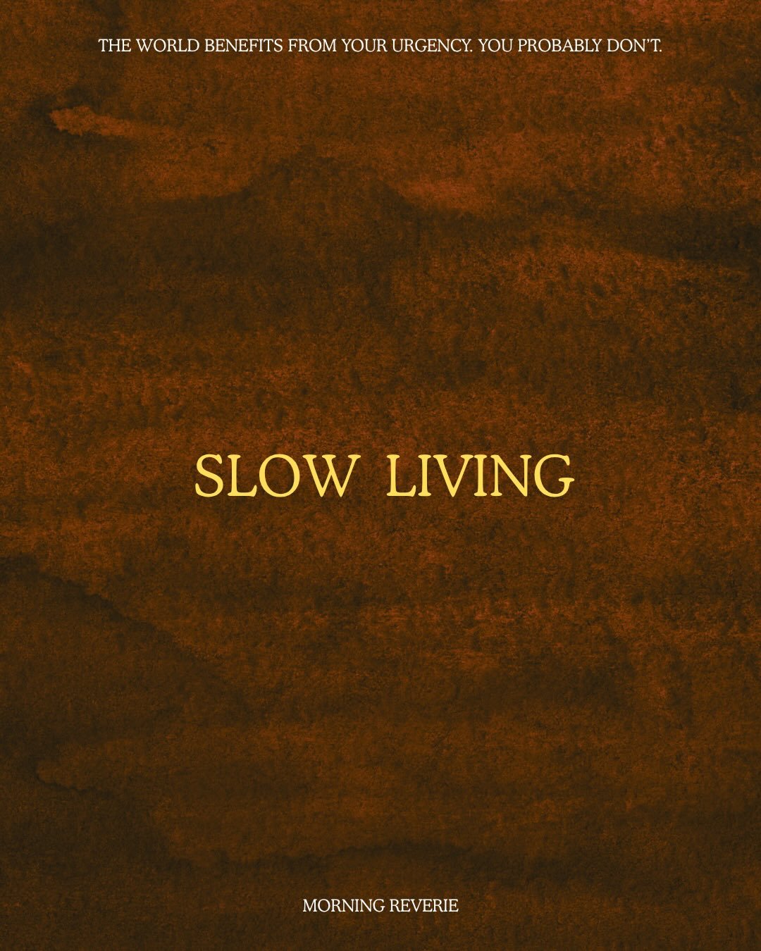 Maybe the reason so many people feel #disconnected, #exhausted, and constantly behind is because we were never taught how to slow down.

We&rsquo;ve normalised rushed mornings, #overstimulation, and starting the day already carrying the weight of eve