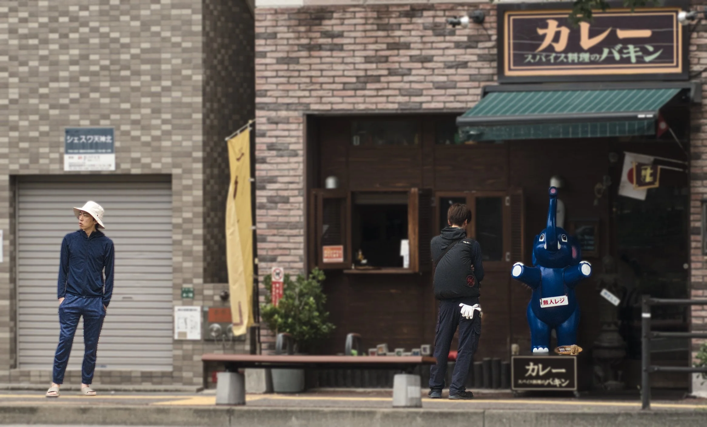 019 - Fukuoka 2026 Street Waiting for Curry Shop to open