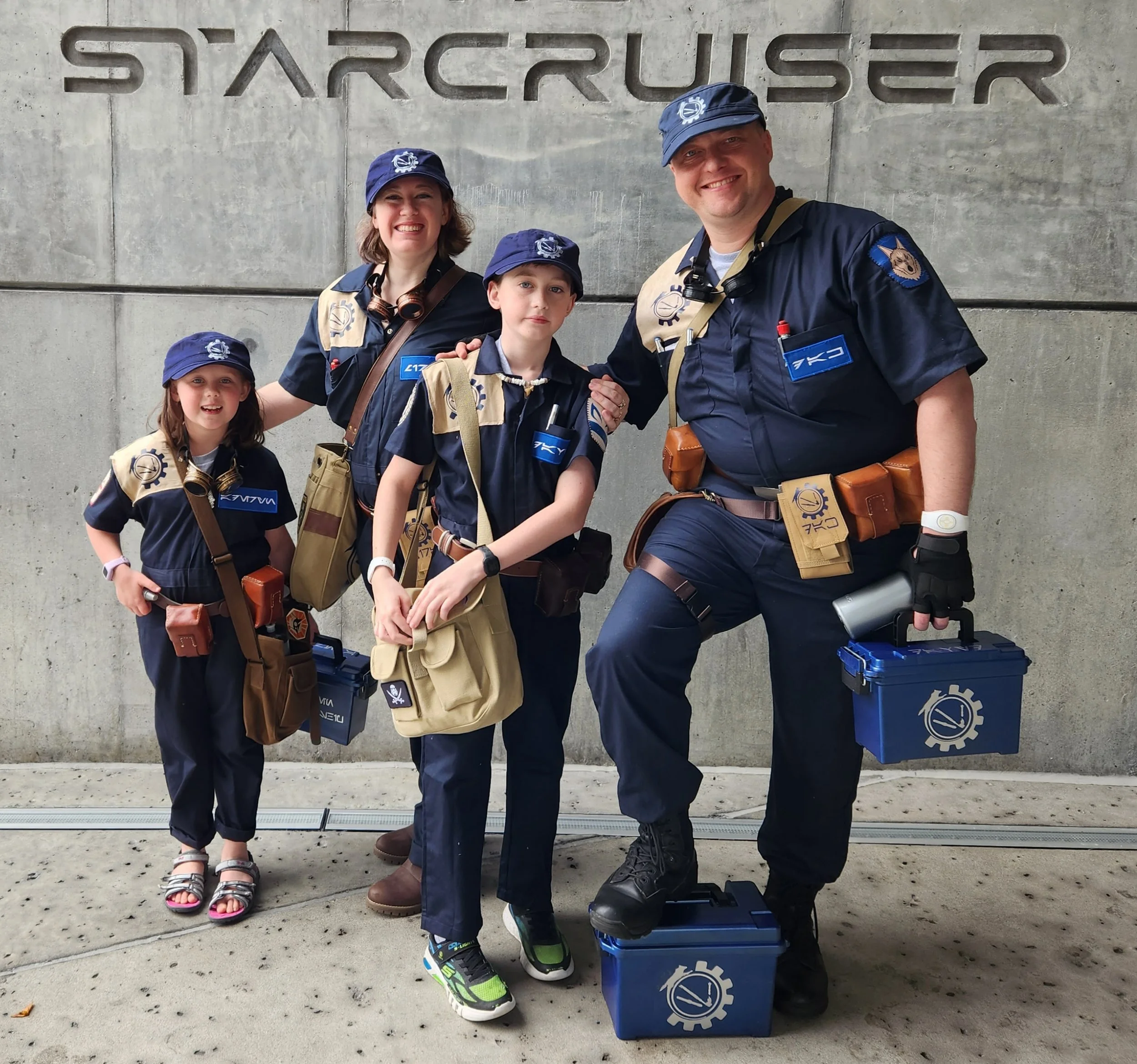 The Sparken family on the Life Day cruise so many lightyears away.