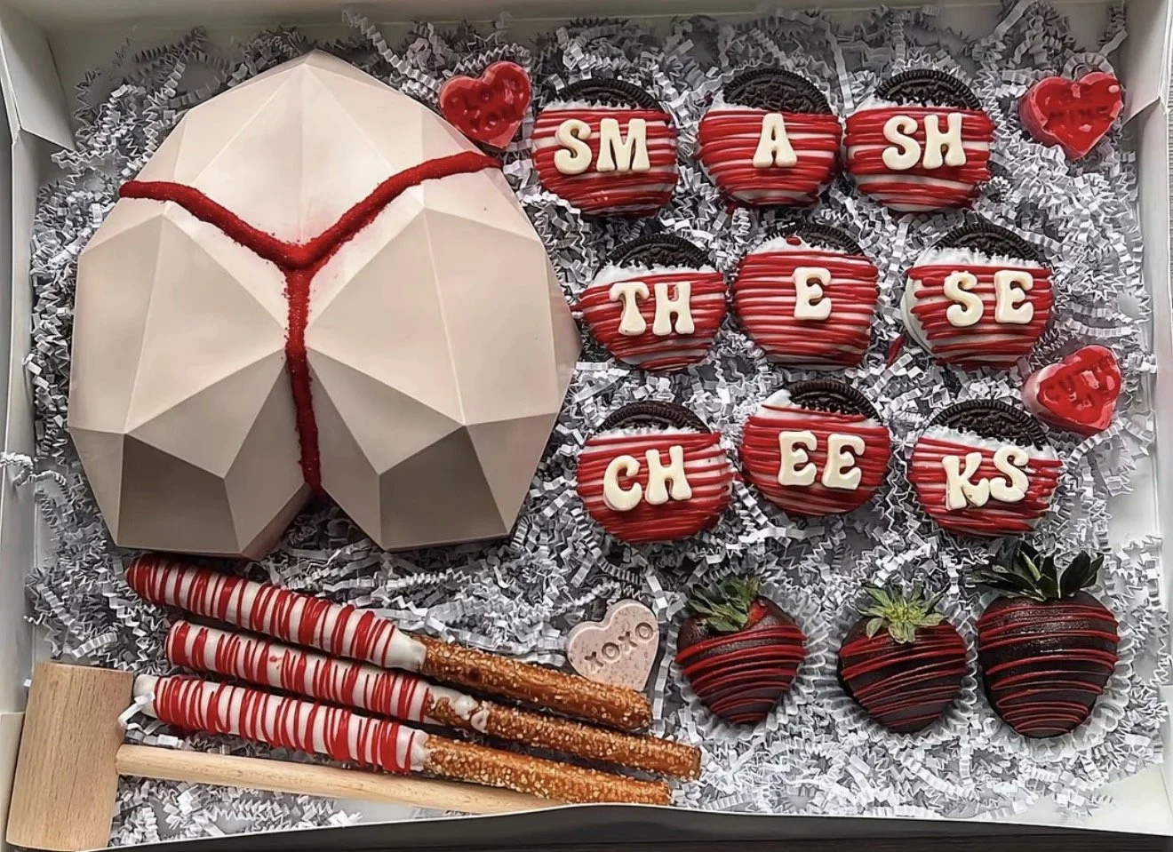 Smash the Cheeks Breakable Chocolate Box – Funny Romantic Gift Set