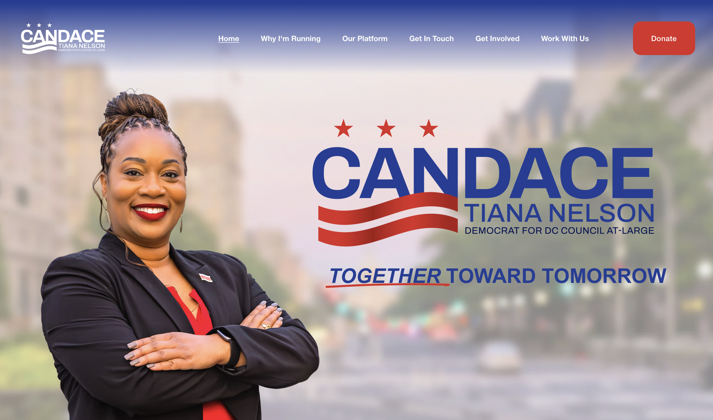 Candace Tiana Nelson is running as a Democrat for an At-Large seat on the DC Council