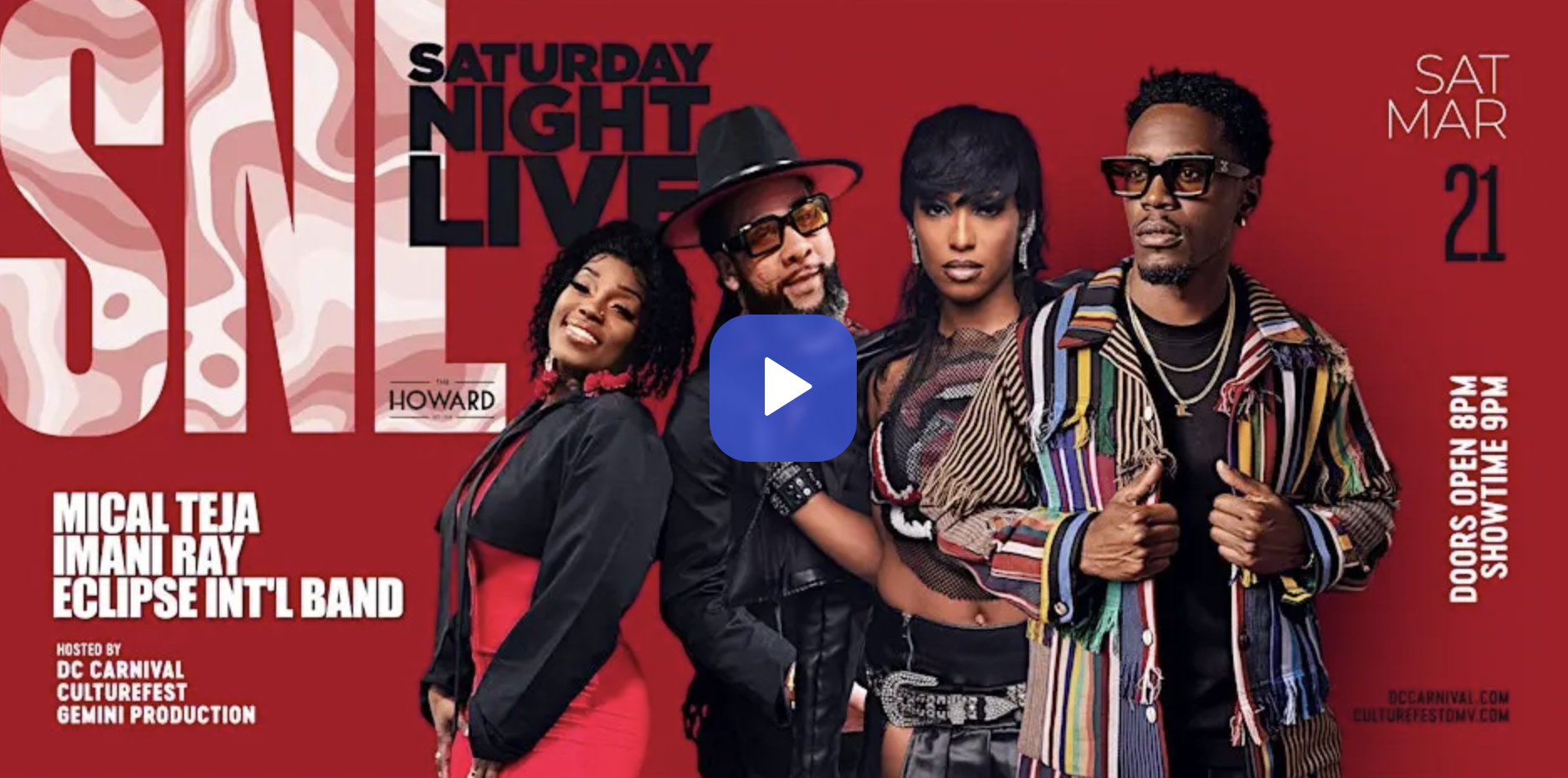 SNL feat. Mical Teja & Imani Ray w/Eclipse Int'l Band